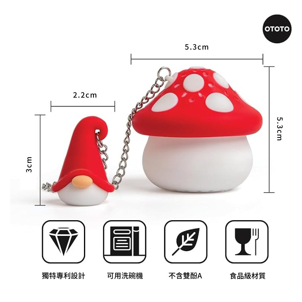 OTOTO|鬍鬚精靈x蘑菇先生-泡茶器
