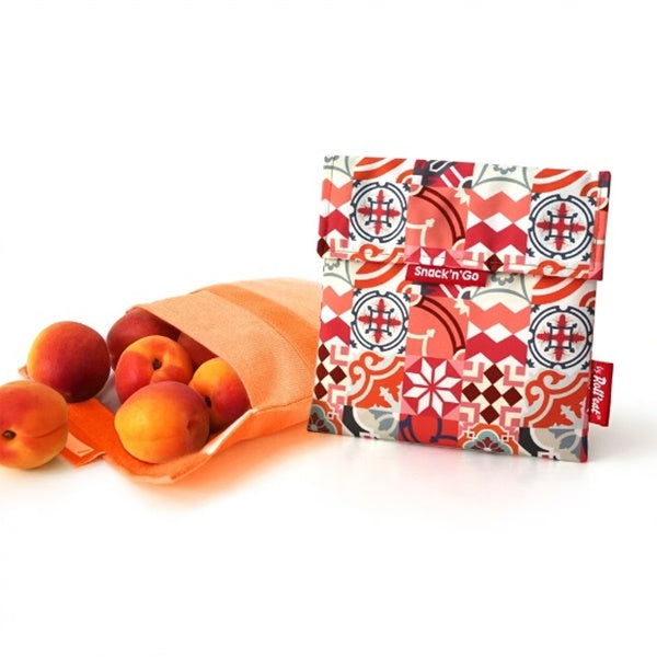 Roll'eat 西班牙吃貨零食袋-尺寸M-拼布紅