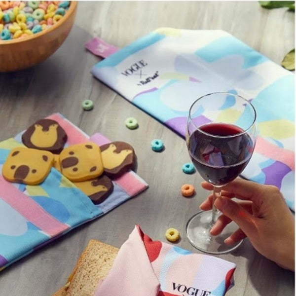 Roll'eat 西班牙吃貨零食袋-尺寸M-Vogue聯名款(紫藍花)