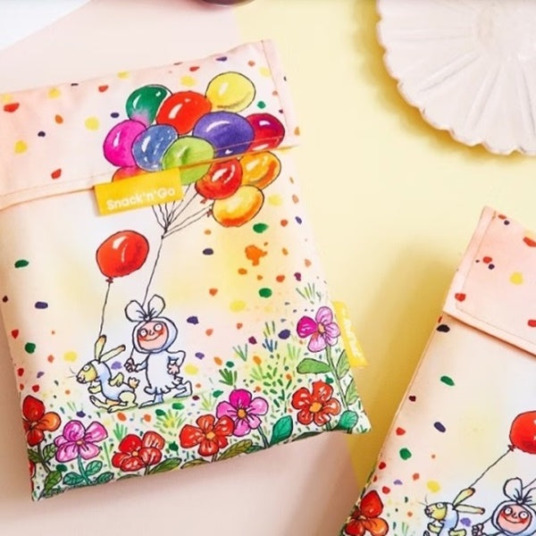 Roll'eat 西班牙食物袋組合(桶裝+吃貨) -幾米聯名系列(小蝴蝶小披風+我的心中開出一朵花)