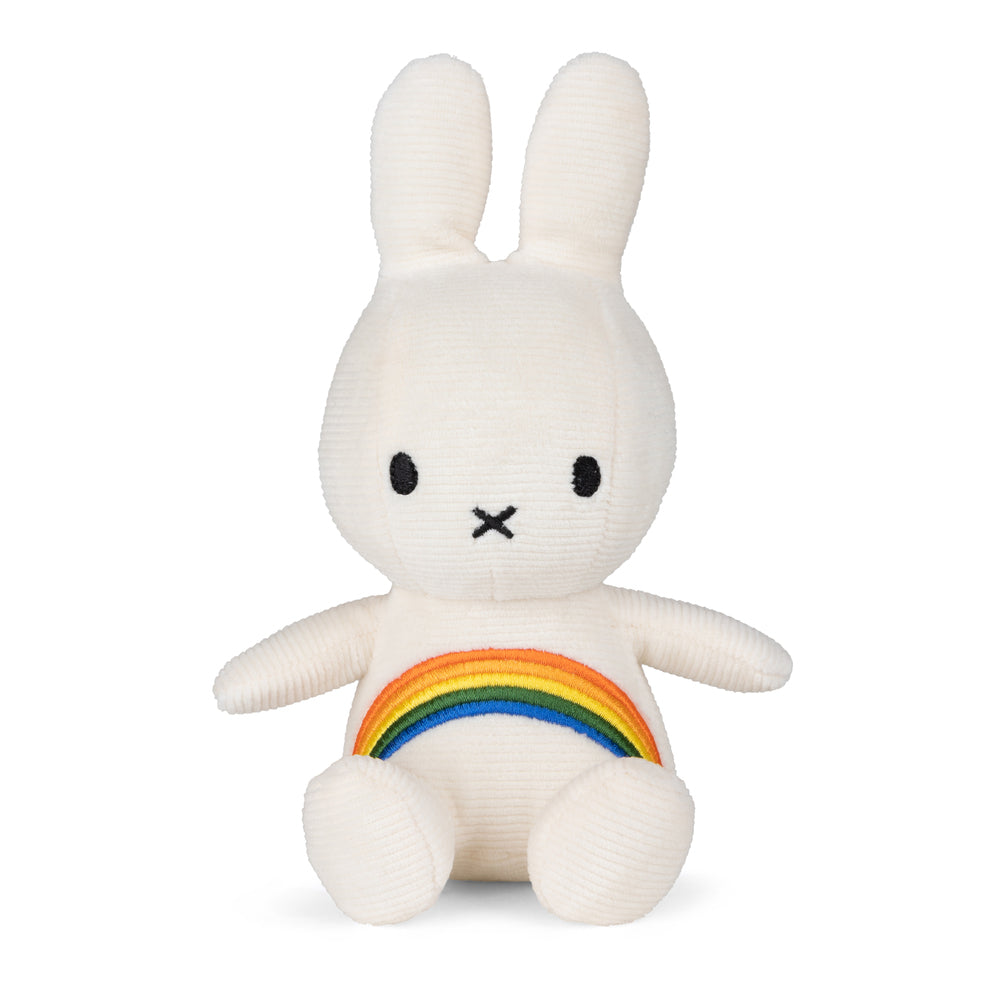 BON TON TOYS|Miffy米菲兔彩虹填充玩偶-象牙白 18cm