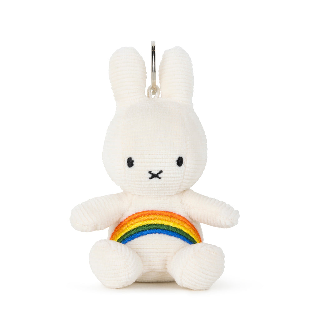 BON TON TOYS|Miffy米菲兔彩虹鑰匙圈-象牙白 10cm