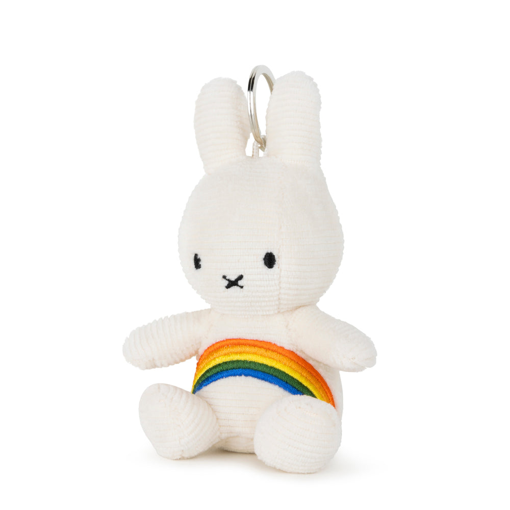BON TON TOYS|Miffy米菲兔彩虹鑰匙圈-象牙白 10cm