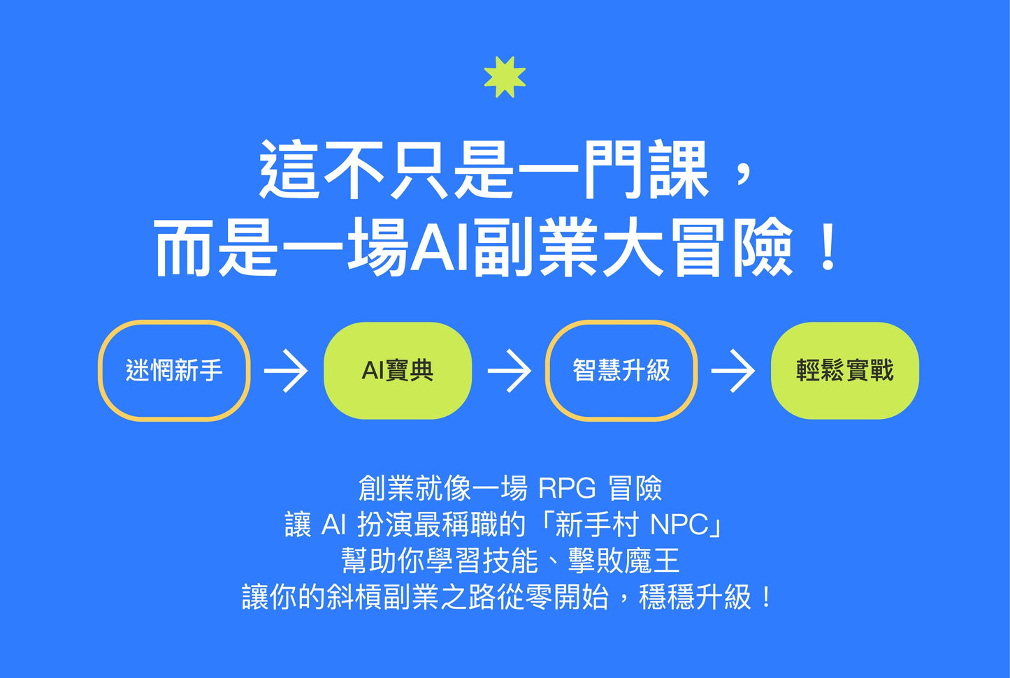AI斜槓新手村:從零開始與AI一起副業大冒險