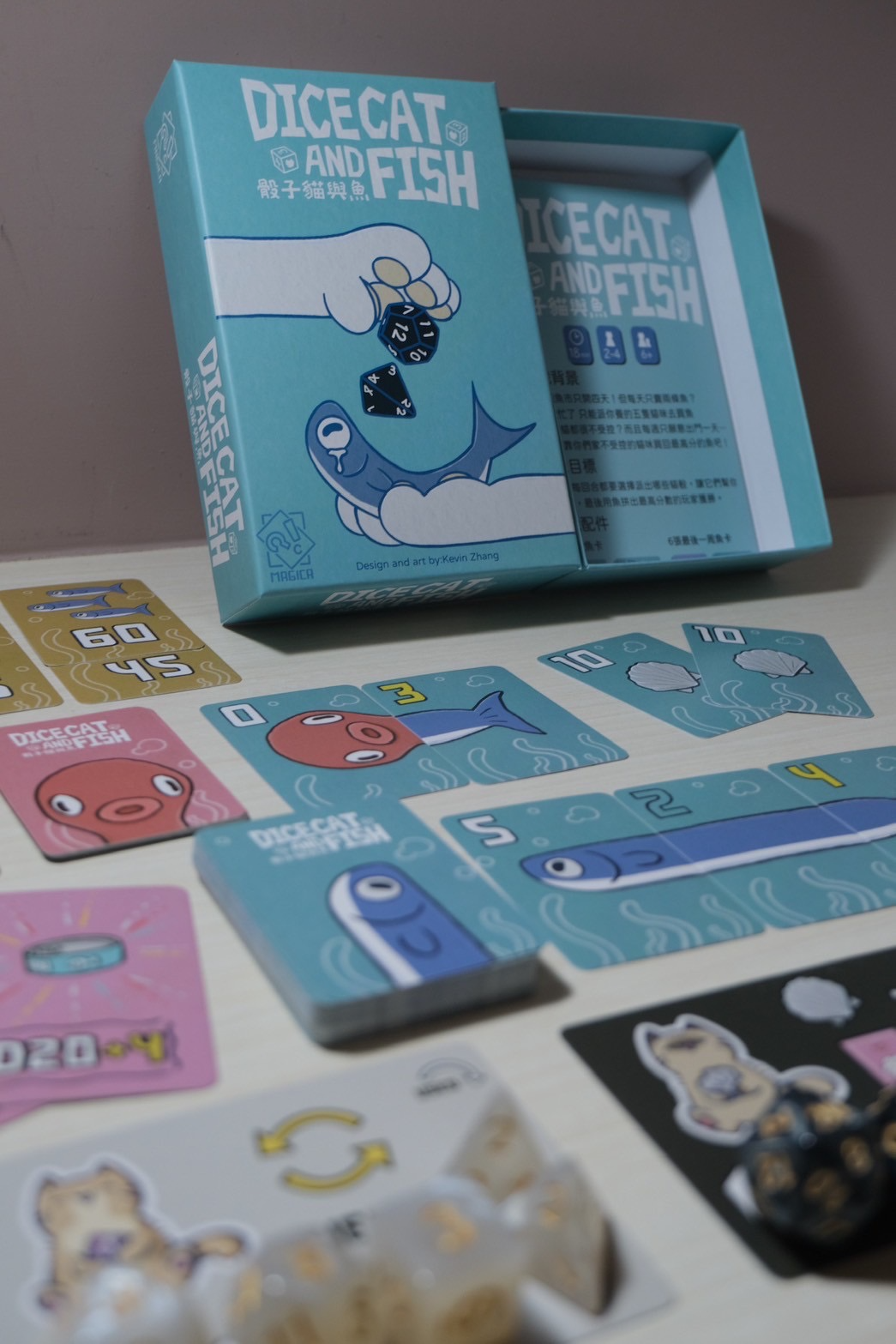 【免運】骰子貓與魚 Dicecat & Fish🎲😼 (繁體中文/English)