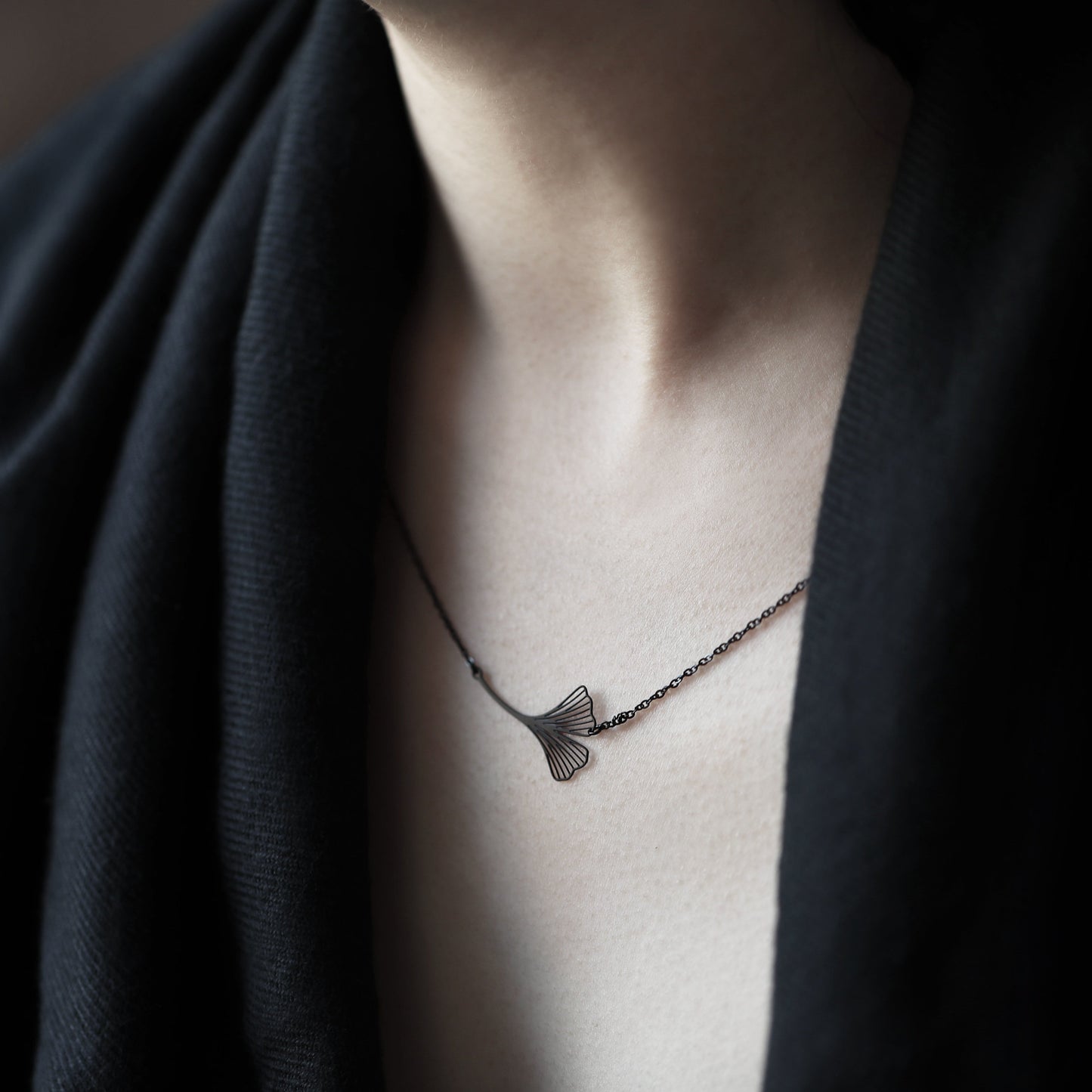 moorigin|銀杏紛飛項鍊-S