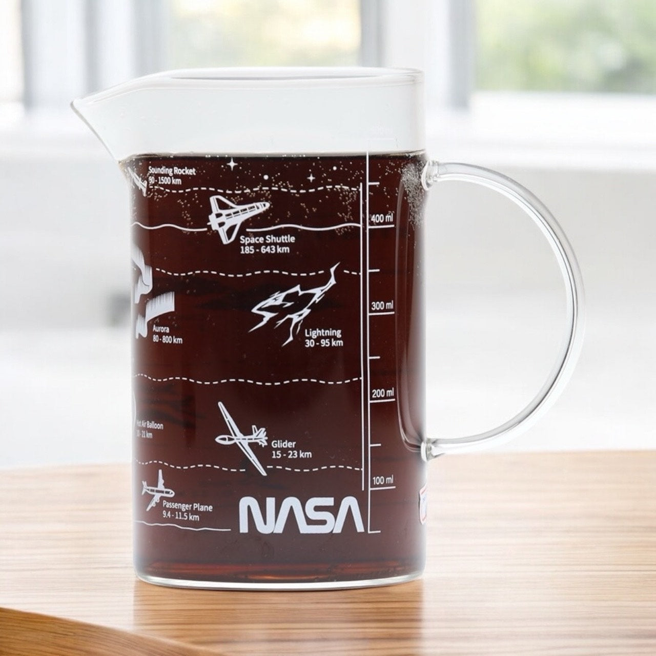 NASA 卡門線耐熱玻璃把手高燒杯