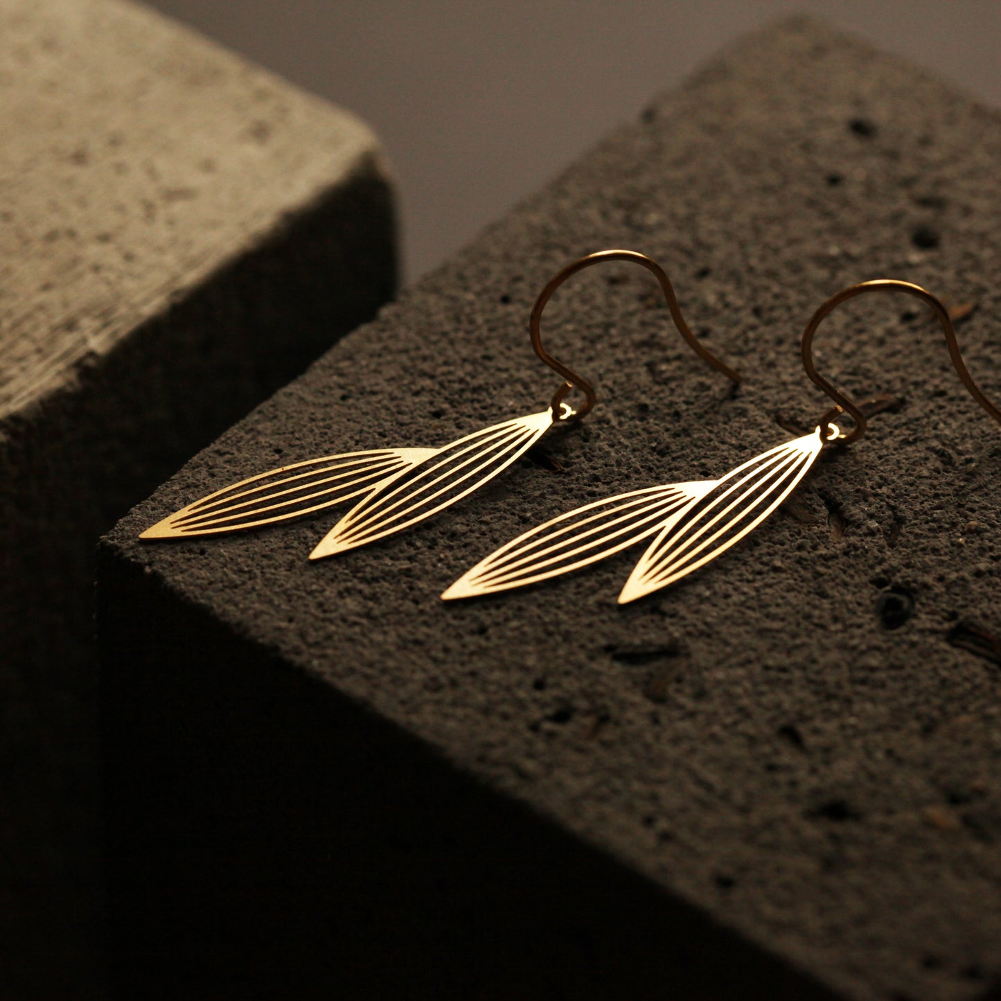 moorigin|淡竹二葉耳環