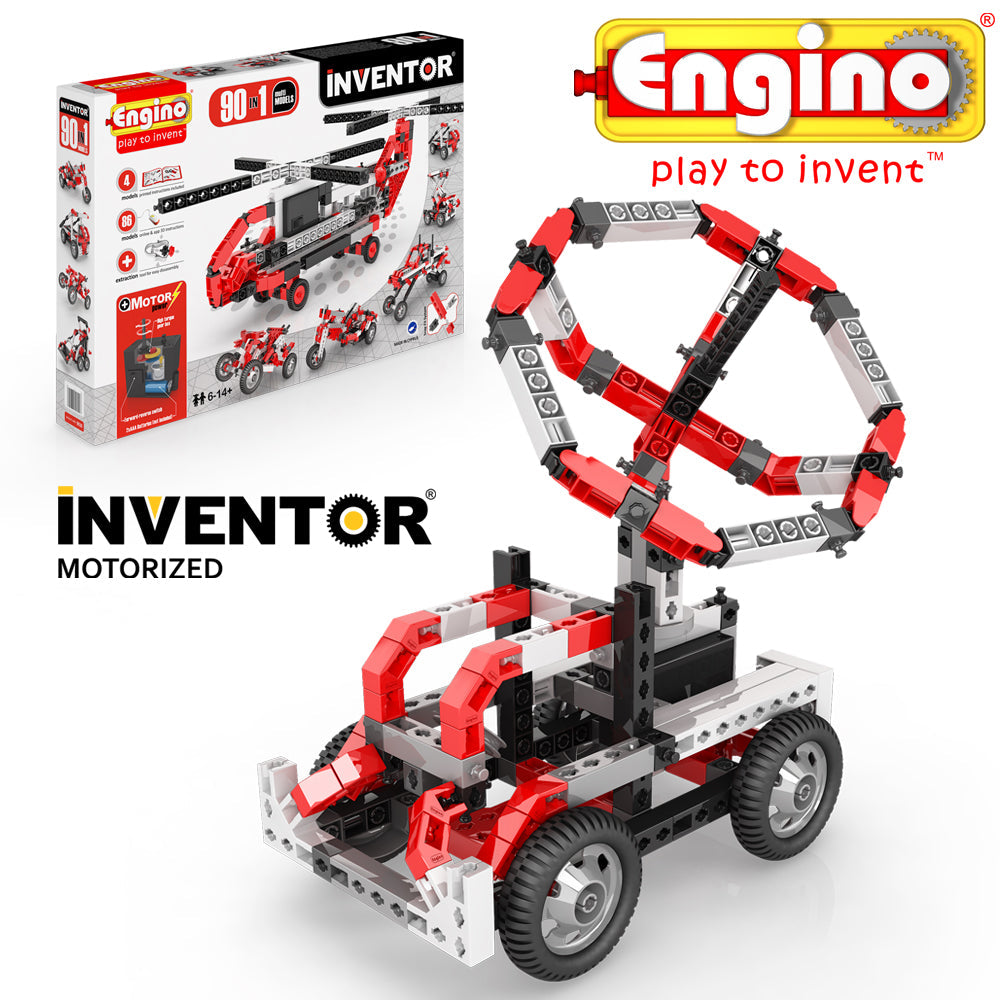 Engino 安捷積木| 發明者電動系列(90 in1電動變形多組合款)