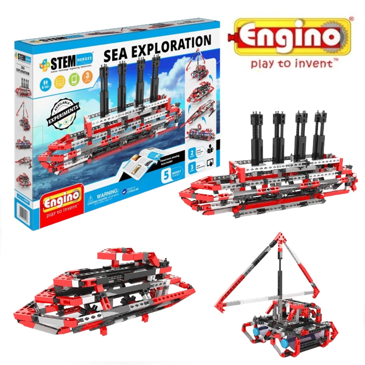Engino 安捷積木|STEM Heroes英雄系列(海洋探險 Sea Exploration)