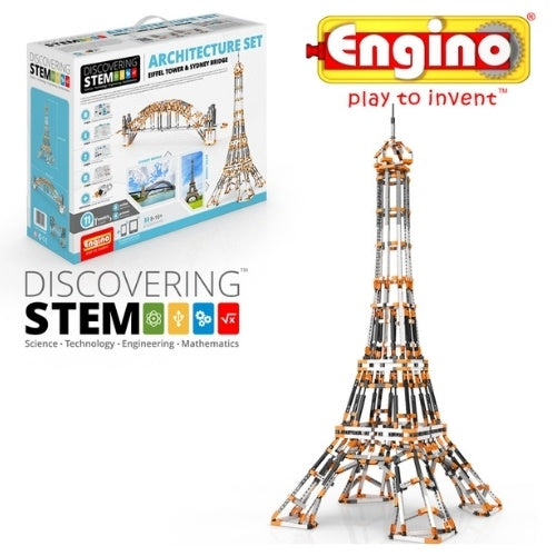Engino安捷積木|STEM教育系列(艾菲爾鐵塔和雪梨港灣大橋)