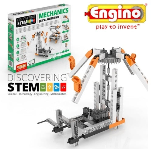 Engino 安捷積木| STEM發現者教育系列(齒輪與蝸輪傳動-高階)