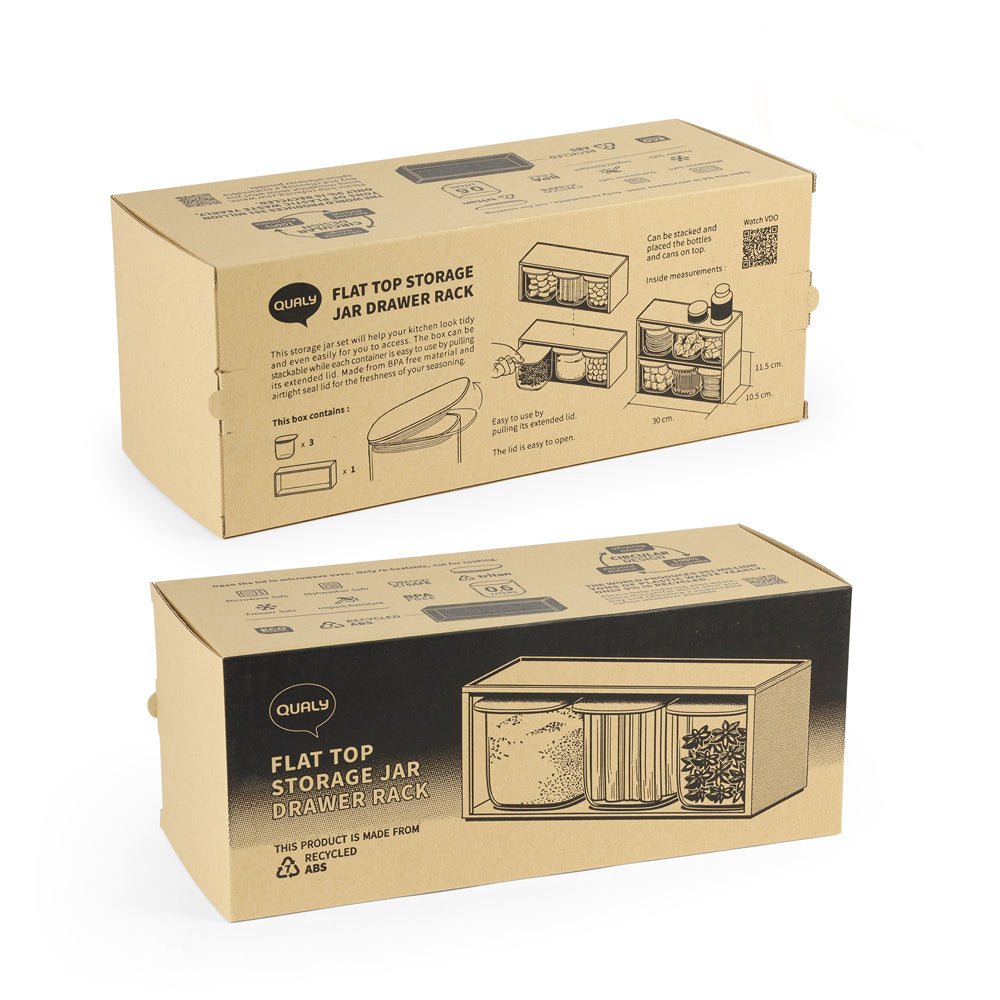 QUALY|氣壓密封收納組(0.6L)三件組