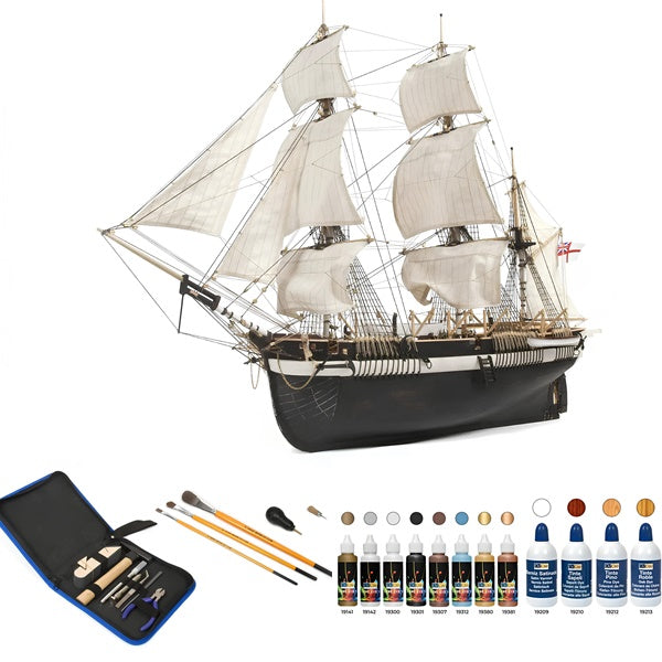 HMS Terror 驚懼號 – 極地探險船 - 奧克爾木質精品模型套組 | 難易度:中