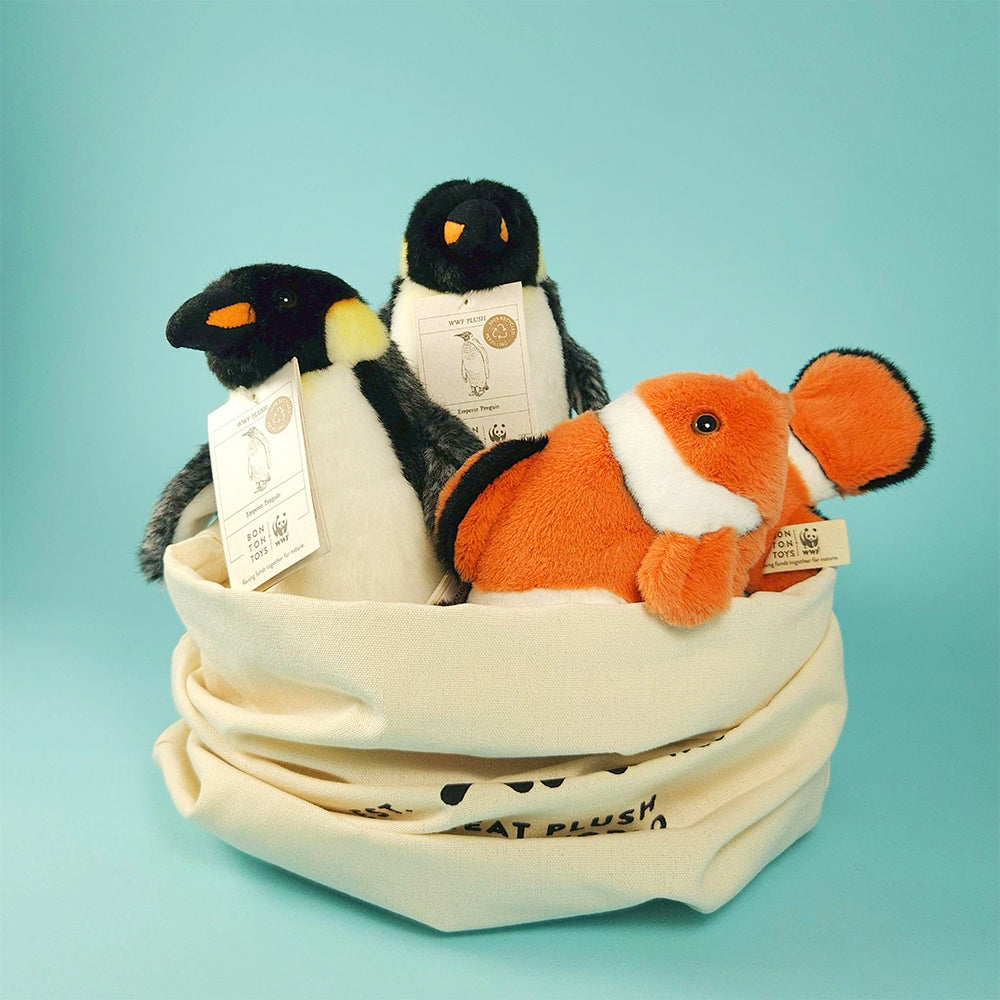 BON TON TOYS x WWF|皇帝企鵝填充玩偶-20cm