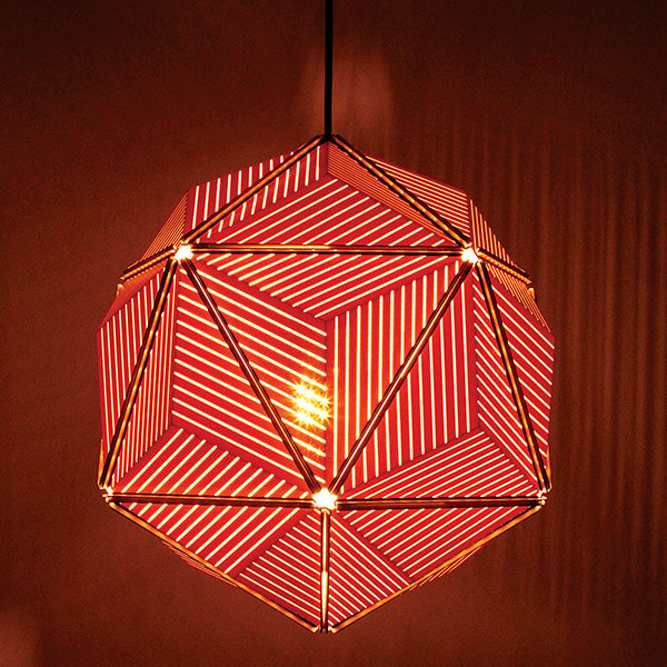 (任選二件95折)QUALY|三角幾何-燈罩