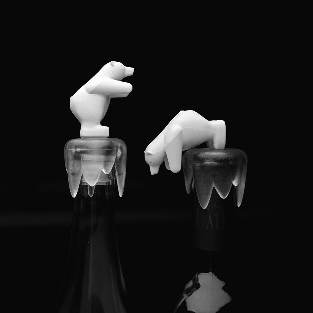 (任選二件95折)QUALY醉愛北極熊酒瓶塞