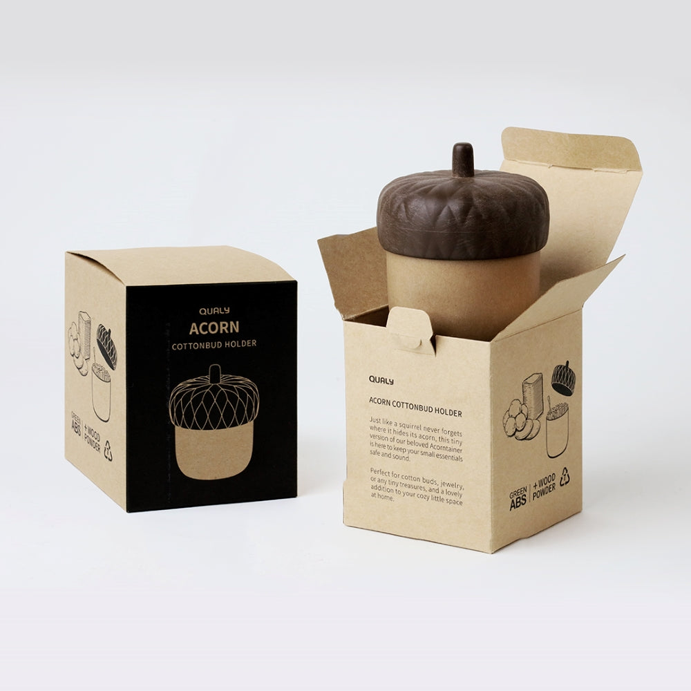 (任選二件95折)QUALY|橡果牙籤罐