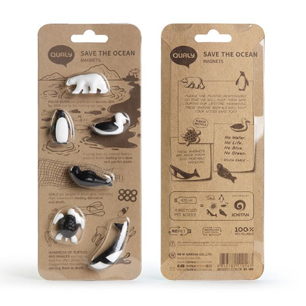 (任選二件95折)QUALY拯救海洋-磁鐵(六入)