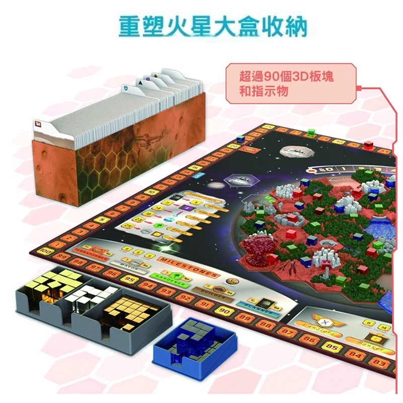 模型現貨82折~《 重塑火星收納大盒 Big Box 》(內含地形板塊模型) (不含遊戲本體與擴充)
