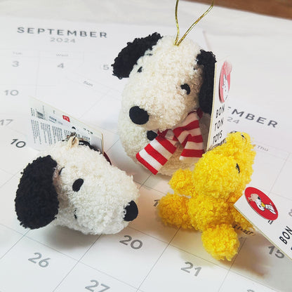 BON TON TOYS｜Woodstock糊塗塌客環保填充鑰匙圈-黃 7cm