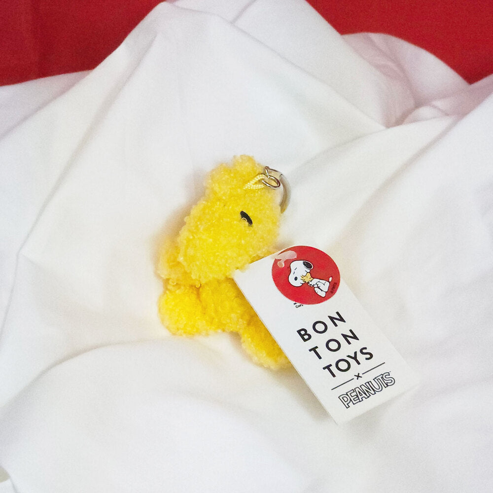 BON TON TOYS｜Woodstock糊塗塌客環保填充鑰匙圈-黃 7cm