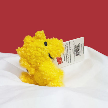 BON TON TOYS｜Woodstock糊塗塌客環保填充鑰匙圈-黃 7cm