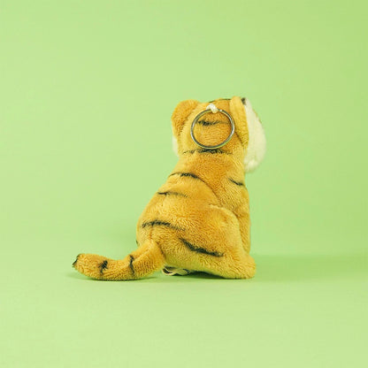 BON TON TOYS x WWF｜老虎填充鑰匙圈-咖啡 10cm