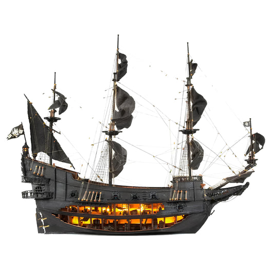 Flying Dutchman 飛翔荷蘭人號 - 奧克爾木質精品模型套組 | 難易度:中