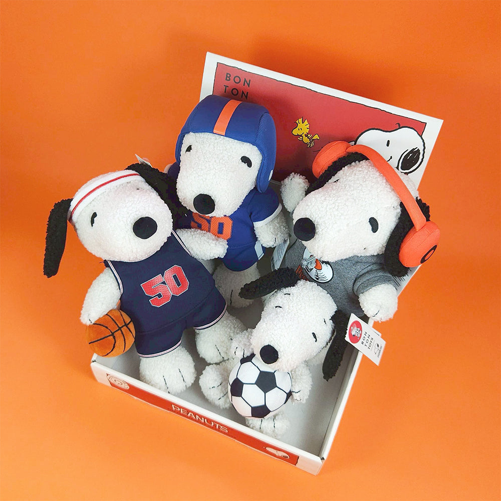 BON TON TOYS｜Snoopy史努比填充玩偶-足球狗 16cm