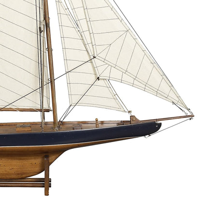 (預購77折只到7/31)實究家飾(Authentic Models) 美國盃 Columbia (哥倫比亞號) 1901 – 法式拋光 | 手工模型船 1️⃣3️⃣號
