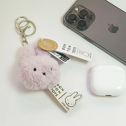 BON TON TOYS｜Miffy米菲兔環保毛絨鑰匙圈-8cm (三色)