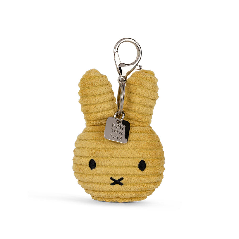 BON TON TOYS｜Miffy拍拍米菲兔ECO燈芯絨鑰匙圈-10cm