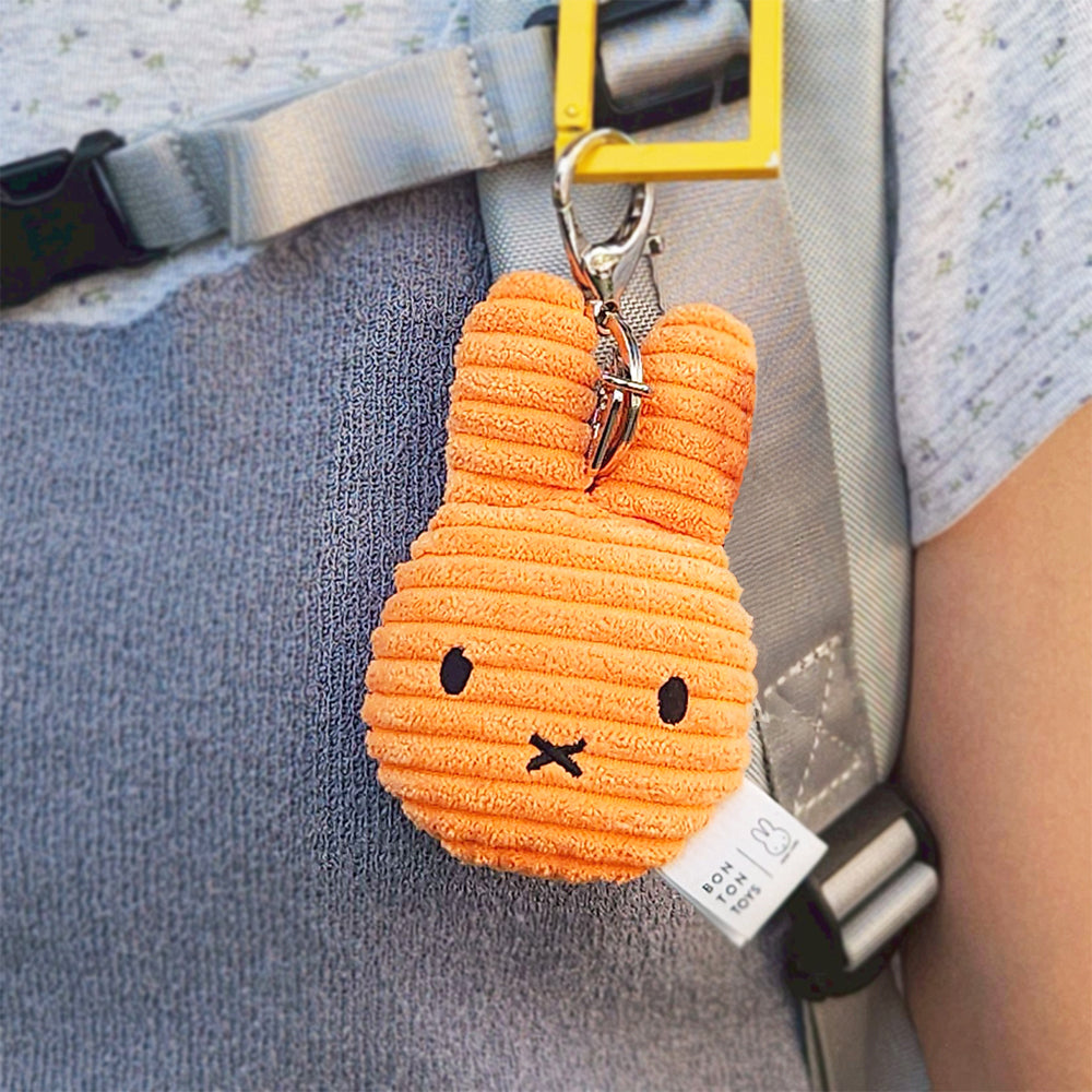 BON TON TOYS｜Miffy拍拍米菲兔ECO燈芯絨鑰匙圈-10cm