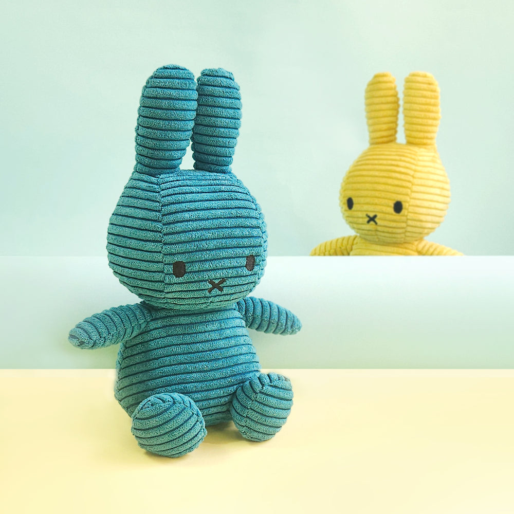 BON TON TOYS｜Miffy米菲兔ECO燈芯絨填充玩偶-限量版 北海藍 23cm