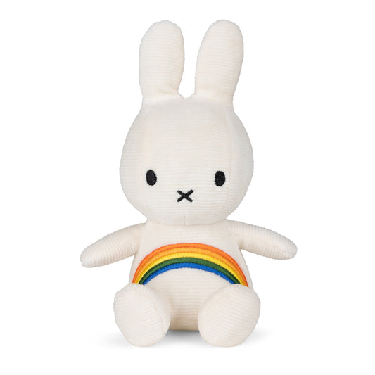 BON TON TOYS｜Miffy米菲兔彩虹填充玩偶-象牙白 18cm