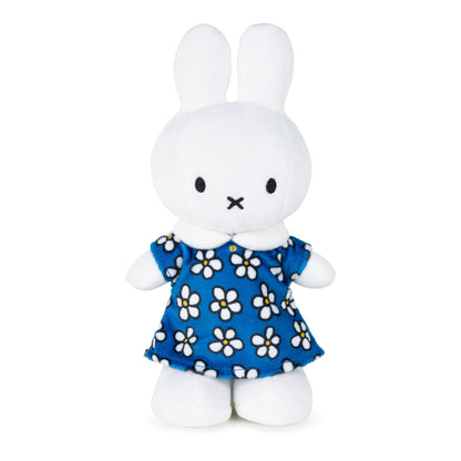 BON TON TOYS｜Miffy米菲兔填充玩偶-碎花洋裝 藍 24cm