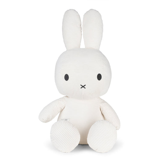 BON TON TOYS｜Miffy米菲兔ECO燈芯絨填充玩偶-白（4種尺寸）