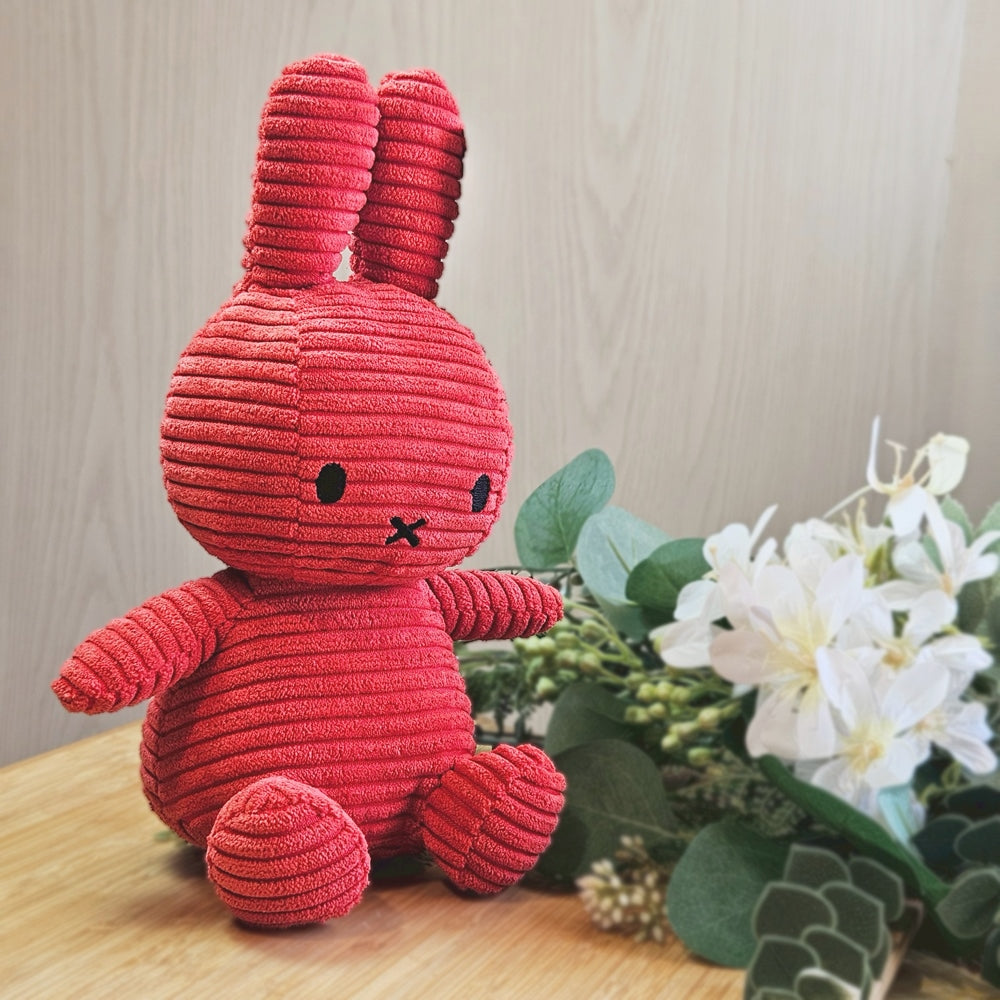BON TON TOYS｜Miffy米菲兔ECO燈芯絨填充玩偶-限量版 紅 23cm