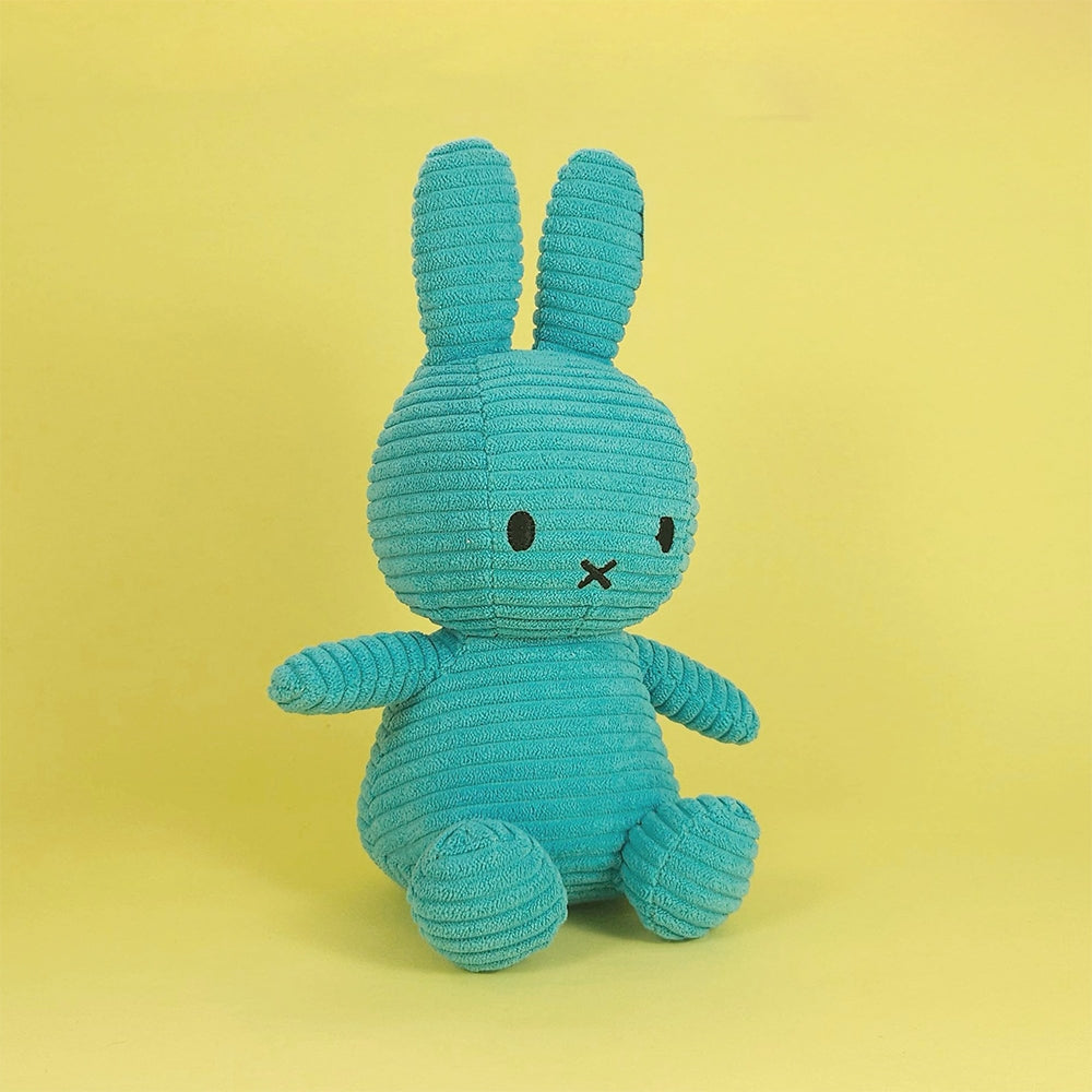BON TON TOYS｜Miffy米菲兔ECO燈芯絨填充玩偶-限量版 藍綠 23cm
