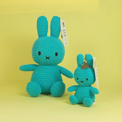 BON TON TOYS｜Miffy米菲兔ECO燈芯絨填充玩偶-限量版 藍綠 23cm
