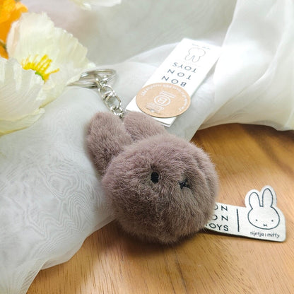BON TON TOYS｜Miffy米菲兔環保毛絨鑰匙圈-8cm (三色)