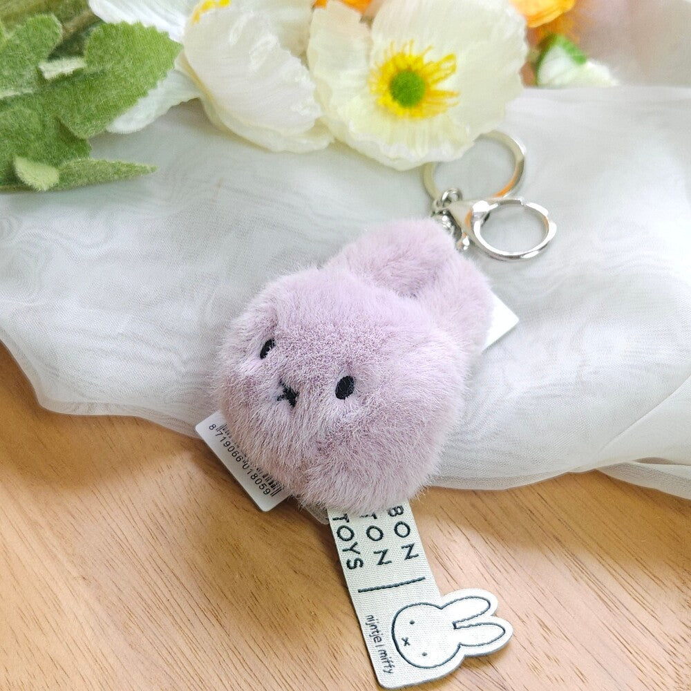 BON TON TOYS｜Miffy米菲兔環保毛絨鑰匙圈-8cm (三色)