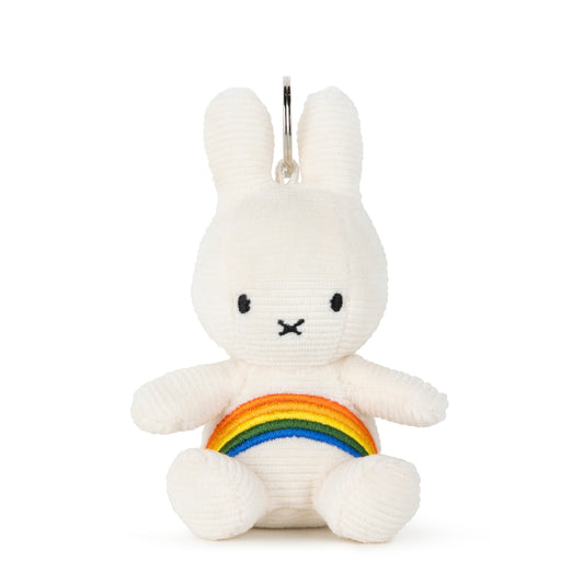 BON TON TOYS｜Miffy米菲兔彩虹鑰匙圈-象牙白 10cm
