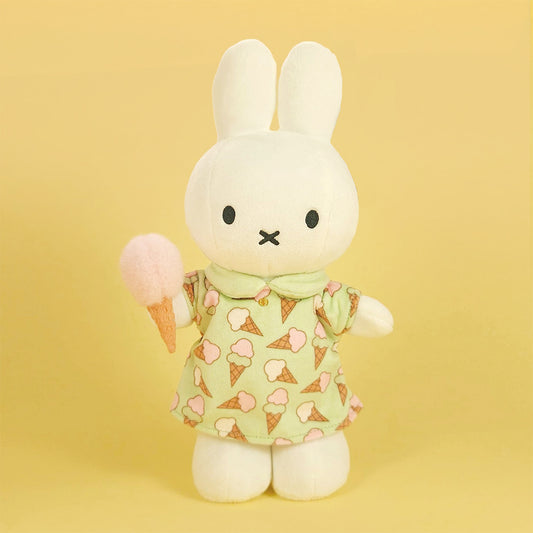 BON TON TOYS｜Miffy米菲兔填充玩偶-甜筒洋裝 24cm