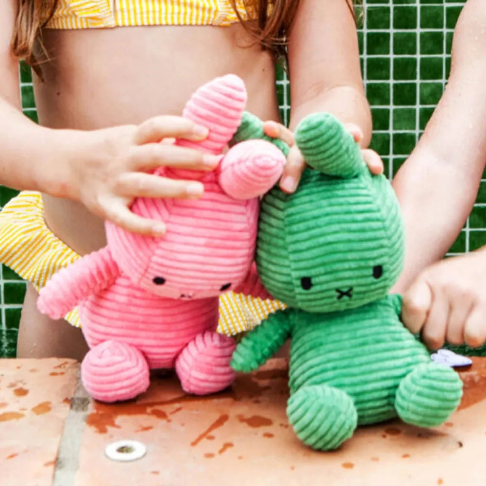 BON TON TOYS｜Miffy米菲兔ECO燈芯絨填充玩偶-泡泡粉