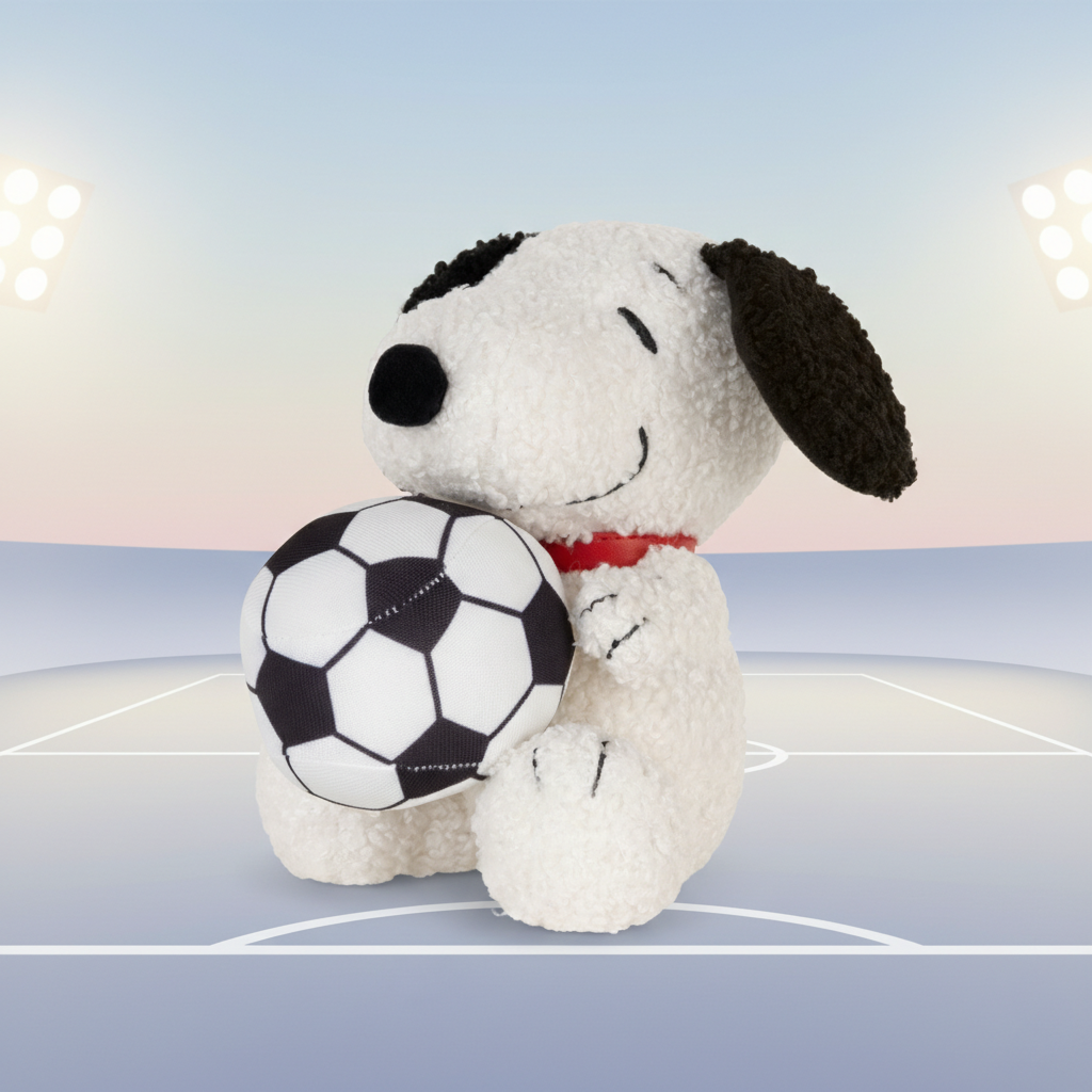 BON TON TOYS｜Snoopy史努比填充玩偶-足球狗 16cm
