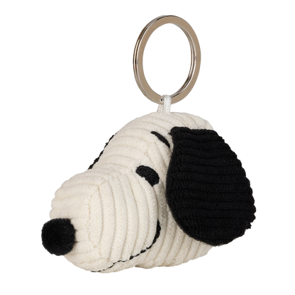 BON TON TOYS｜Snoopy史努比燈芯絨鑰匙圈-奶油 4.5cm