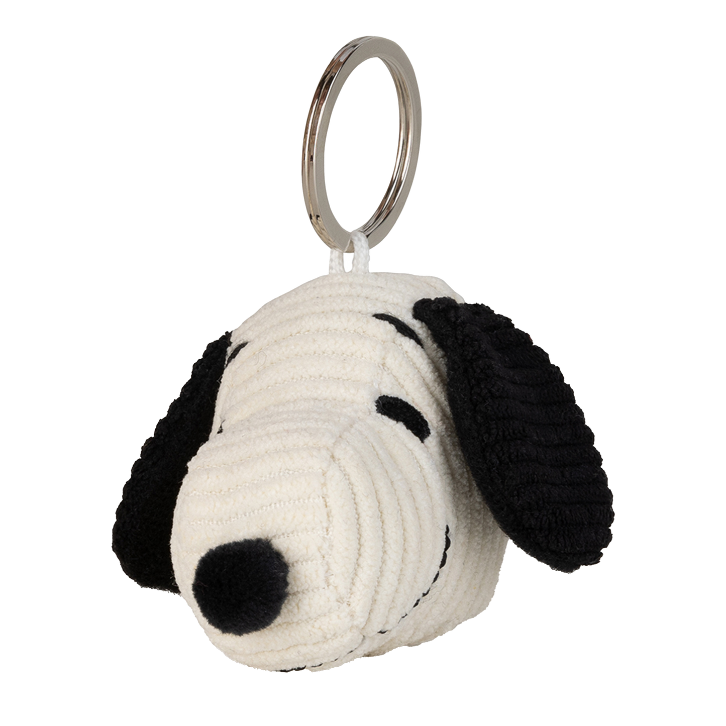 BON TON TOYS｜Snoopy史努比燈芯絨鑰匙圈-奶油 4.5cm