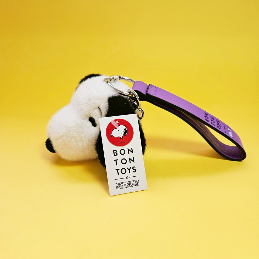 BON TON TOYS | Snoopy史努比環保毛絨背包吊飾-奶油 8cm